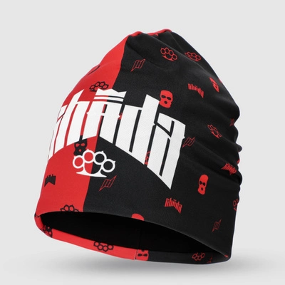 Czapka Zimowa Chada Proceder Logo Mini czarno czerwona