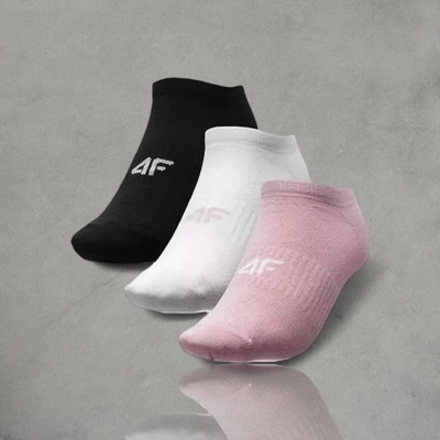 Skarpety 4F Skiety 4F F197 3-pak różowe białe czarne