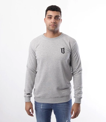 Biuro Ochrony Rapu-Classic BorCrew Bluza Jasny Szary