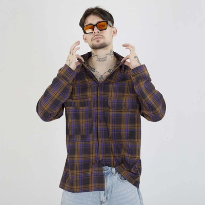 Koszula Prosto Check fioletowa