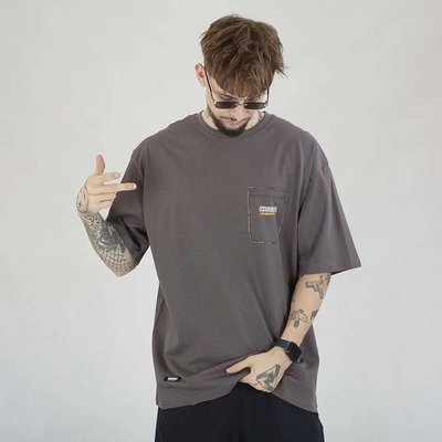 Koszulka Mass Fake Pocket grafitowa
