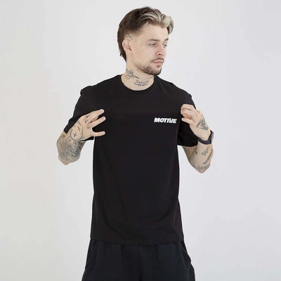 Koszulka Motive Yourself Back Blue Red Logo czarna