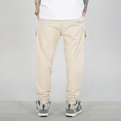 Spodnie Dresowe Grube Lolo Cargo Dymek beżowe