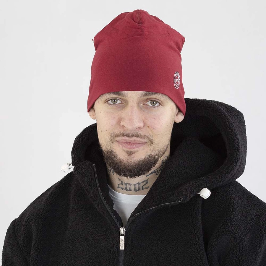 Czapka Zimowa Pit Bull San Diego CA bordowa