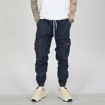 Spodnie Jogger Cargo Elade medium blue jeans