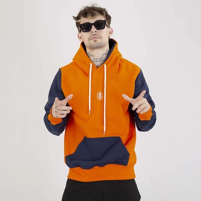 Bluza Diil Hoodie Small Double pomarańczowo granatowa