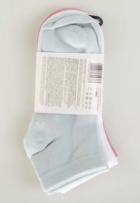 Skiety 4F F276 3-pak białe różowe niebieskie