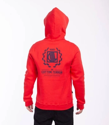 DIIL RACTER Bluza z Kapturem Czerwony