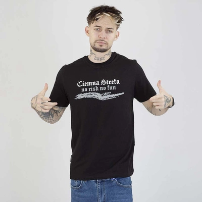 Koszulka Ciemna Strefa No Risk No Fun czarna