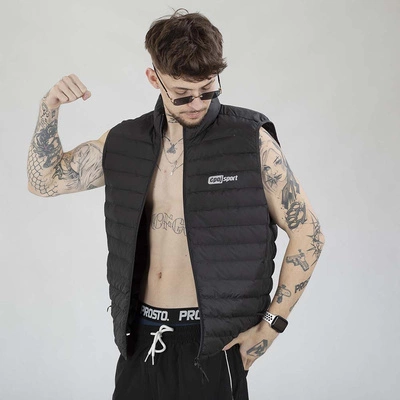 Bezrękawnik Stoprocent Ćpaj Sport czarny