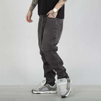 Spodnie Mass Regular Fit Base sprany czarny