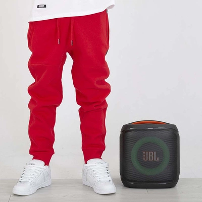 Spodnie Dresowe Pit Bull Small Logo HD czerwone