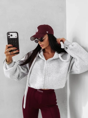 Bluza Olavoga Hoodie ZIP Feelings szara