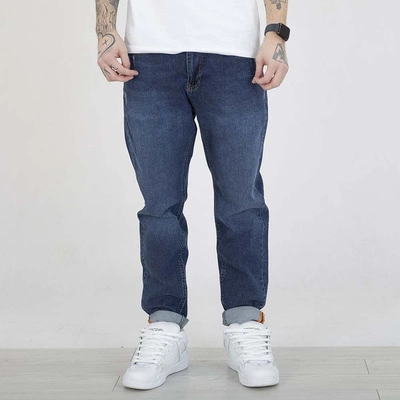 Spodnie I8 Denim BOY53 ciemne niebieskie