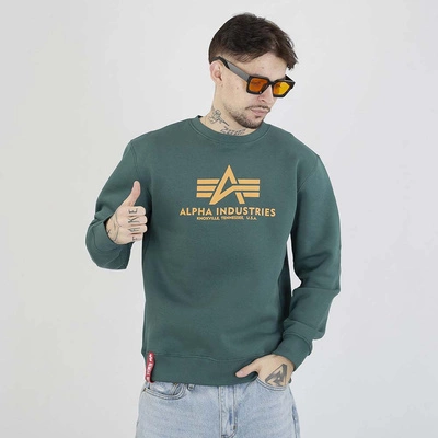 Bluza Alpha Industries Crewneck Basic 178302 zielona
