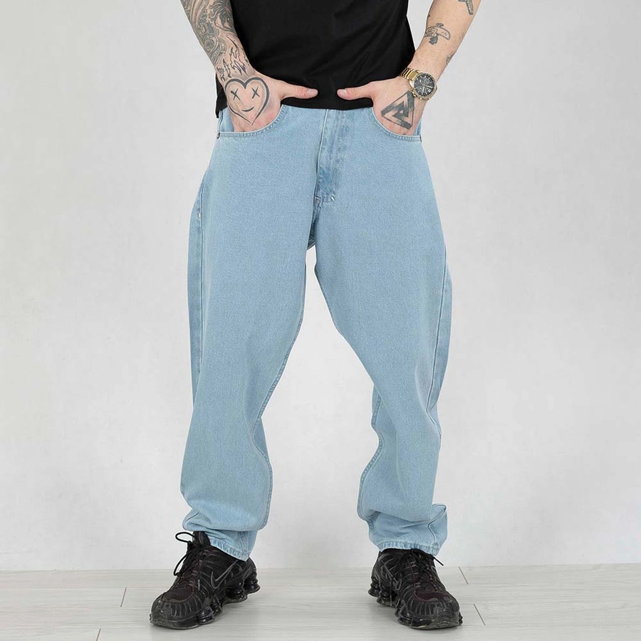 Spodnie Mass Jeans Baggy Fit Slang light blue