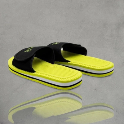 Kubota Klapki Rzep limonkowo czarne