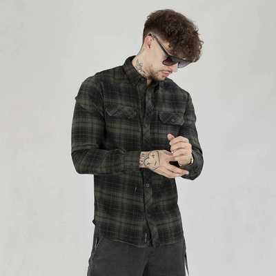 Koszula Pit Bull Mitchell Classic zielono czarna