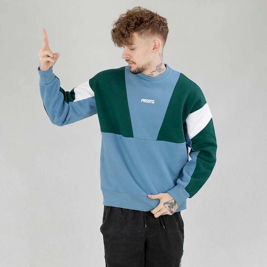 Bluza Prosto Crewneck Snazz niebieska