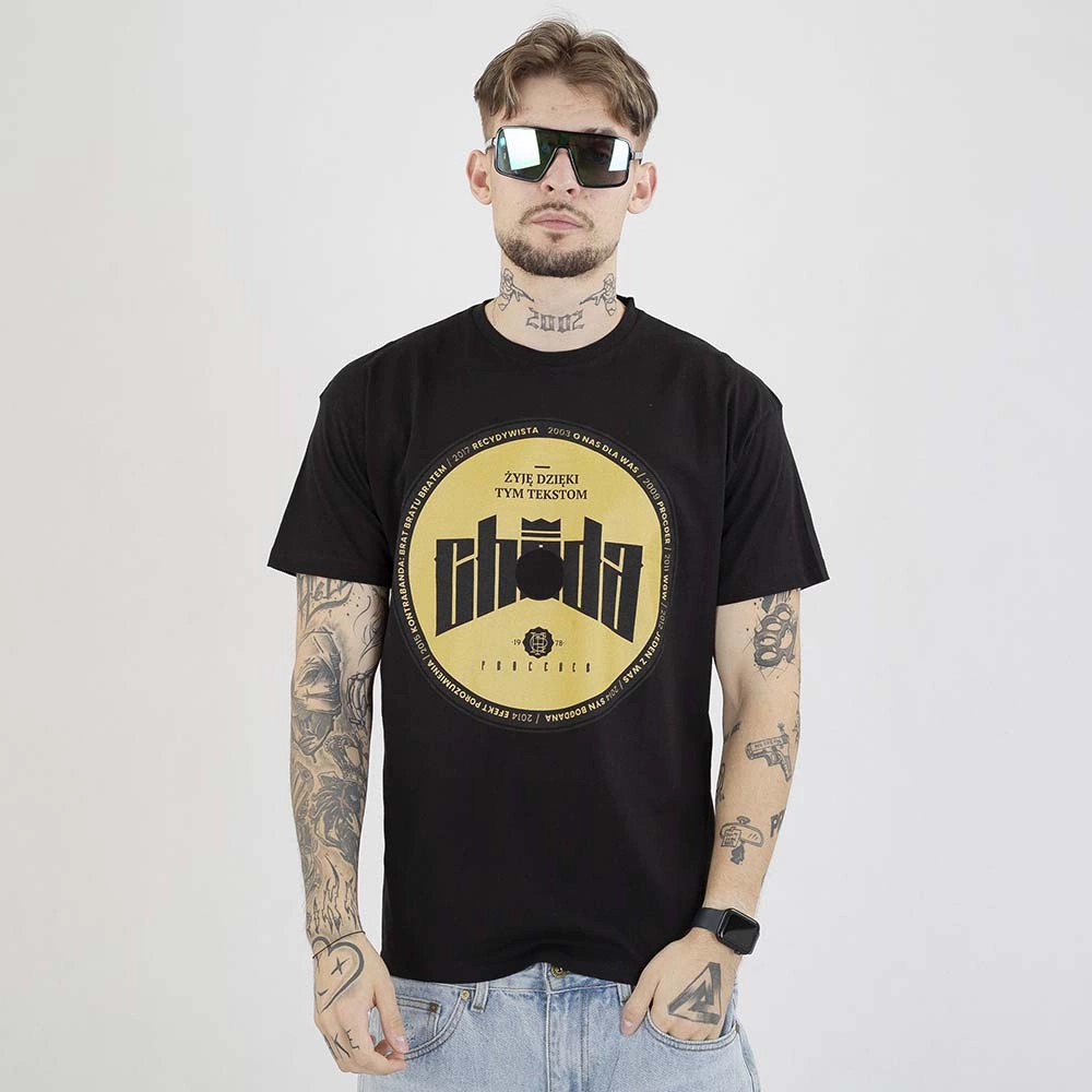 Koszulka Chada Żyję Dzięki Tym Tekstom czarna