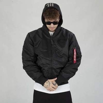 Kurtka Alpha Industries MA-1 ZH Back Print 128113 czarno kolorowa