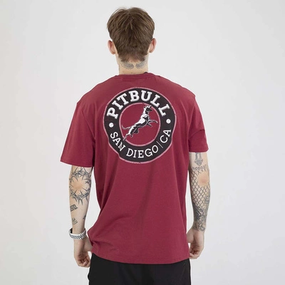 Koszulka Pit Bull San Diego Ca bordowa