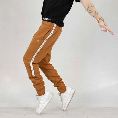 Spodnie dresowe Champion Rib Cuff 219096 brązowe