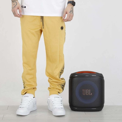 Spodnie dresowe Pit Bull Oldschool Tape Logo żółte