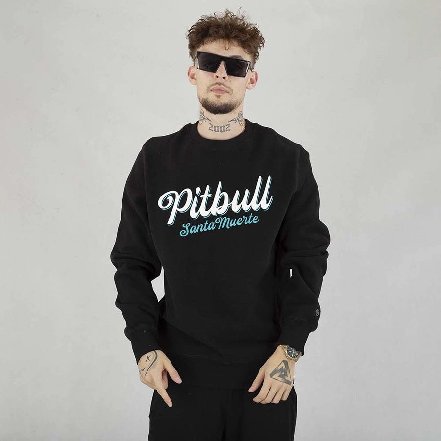 Bluza Crewneck Pit Bull Santa Muerte czarna