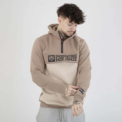 Bluza Środowisko Miejskie Hoodie Essential Bear beżowa kremowa