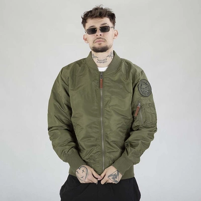 Kurtka Pit Bull MA-1 Logo oliwkowa