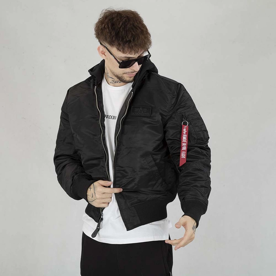 Kurtka Alpha Industries MA-1 ZH Back Print 128113 czarno kolorowa