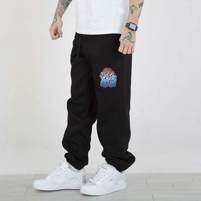 Spodnie Dresowe Motive Baggy Yourself czarne niebieskie