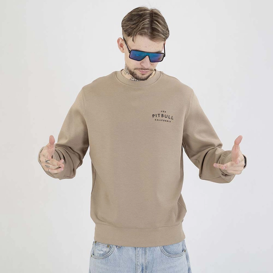 Bluza Pit Bull Crewneck Sampson beżowa