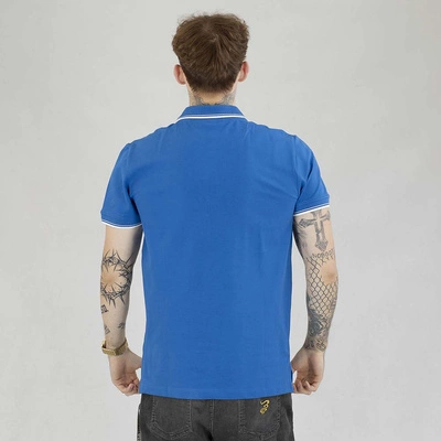 Koszulka Polo Pit Bull Regular Pique Stripes niebieska