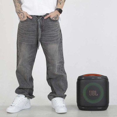 Spodnie Baggy Prosto Tarmac jasne szare