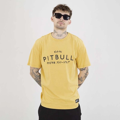 Koszulka Pit Bull Mt.Fuji washed żółta