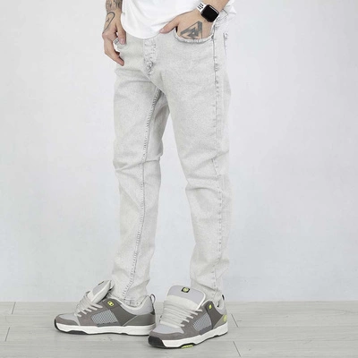 Spodnie I8 Denim SKIN08 Skinny jasne szare
