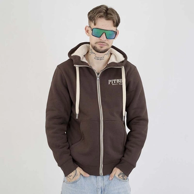Bluza Pit Bull Z Kapturem ZIP Ruffin Detroit brązowa