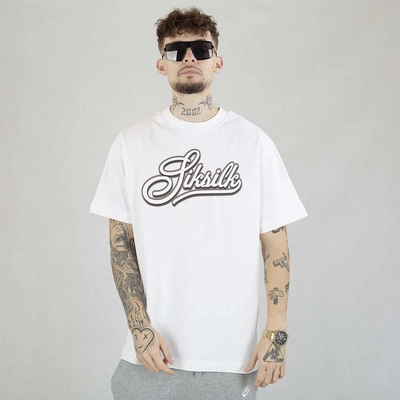 Koszulka SikSilk Logo SS-26788 biała