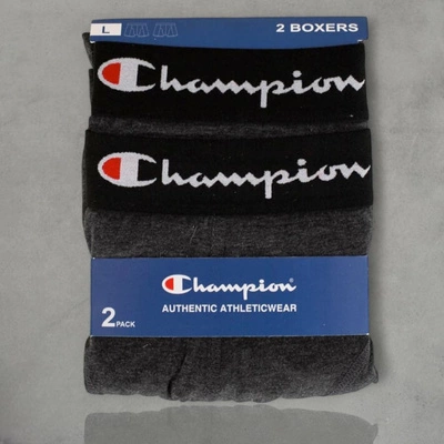 Bokserki Champion 2Pack U20002 grafitowe 