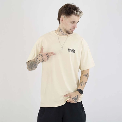 Koszulka Lucky Dice Baggy Lucky Dice Truck beżowa