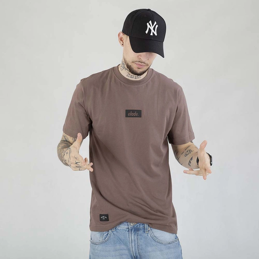 Koszulka Elade Box Logo 3D brązowa