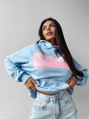 Bluza Olavoga Hoodie Sweet Roll niebieska