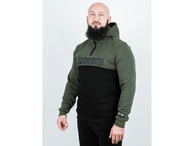 Bluza Środowisko Miejskie Hoodie Essential Bear khaki czarna