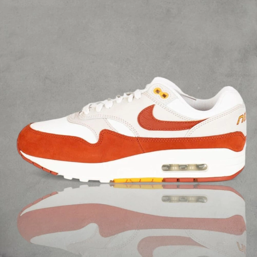 Buty Nike Air Max 1 LX FD2370-100 Unisex biało pomarańczowe