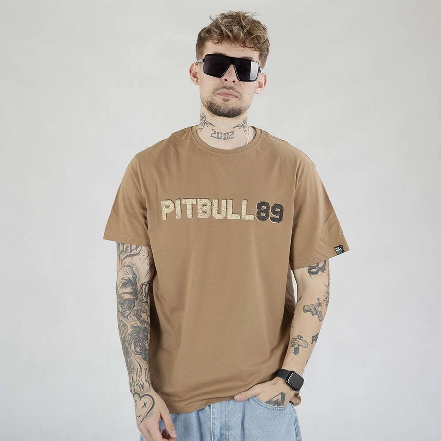 Koszulka Pit Bull Dog 89 brązowa