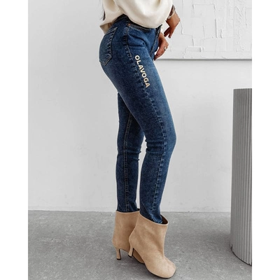 Spodnie Damskie Olavoga Noon niebieskie