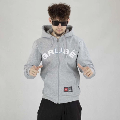 Bluza Hoodie ZIP Grube Lolo Grube szara