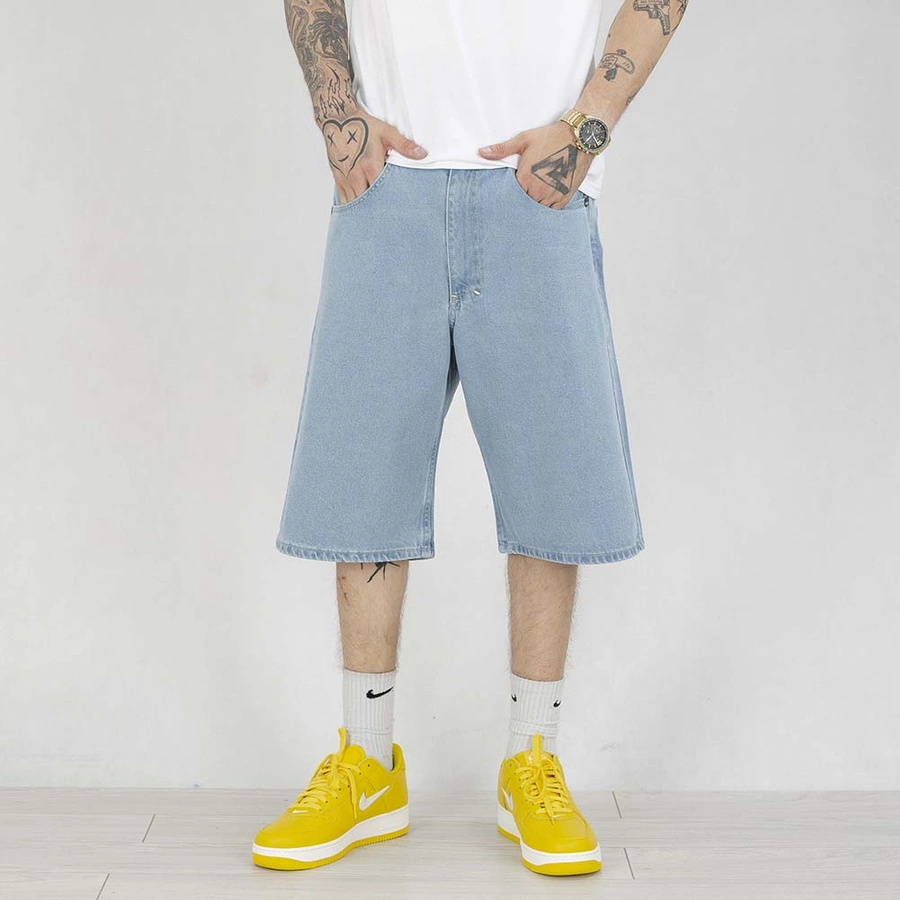 Krótkie spodenki Mass Jeans Baggy Fit Slang light blue